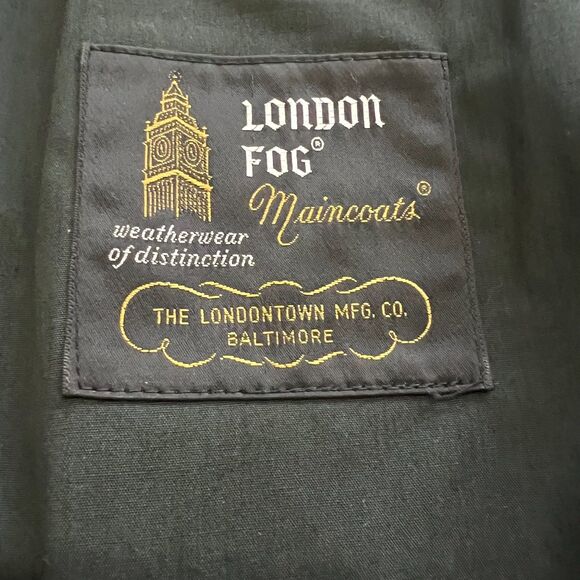 Vintage London Fog Maincoats Raincoat 40 Short USA - Picture 3 of 9